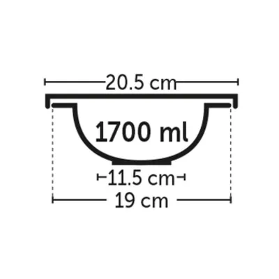 Flamingo - Ecuelle Kena avec couvercle ø19 cm 1.7 litre pour chien