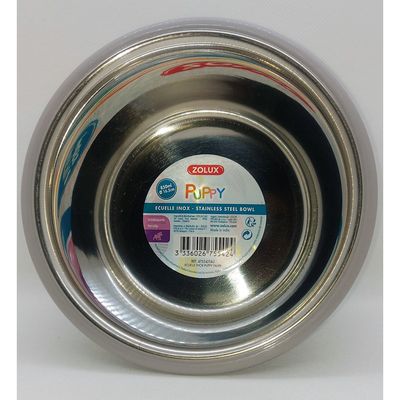 Ecuelle inox PUPPY ø 16.5 cm  couleur Taupe pour chien