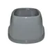 animallparadise - Ecuelle haute carrée 700 ml, gris en plastique, pour chie