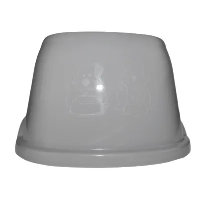 animallparadise - Ecuelle haute carrée 700 ml, gris en plastique, pour chie