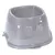 animallparadise - Ecuelle haute carrée 700 ml, gris en plastique, pour chie