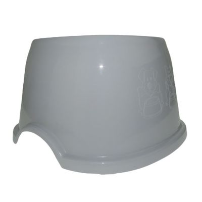 animallparadise - Ecuelle haute carrée 700 ml, gris en plastique, pour chie