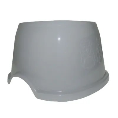 animallparadise - Ecuelle haute carrée 700 ml, gris en plastique, pour chie