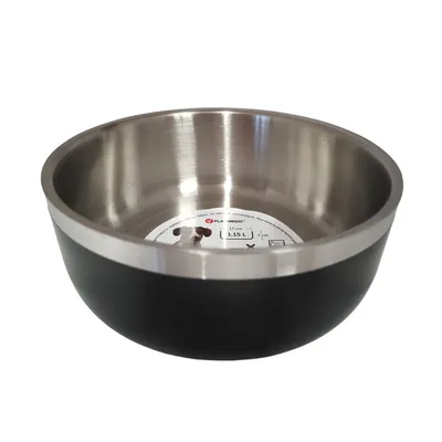 Gamelle pour eau ou nourriture a double paroi ø17 cm 1150 ml, pour chien