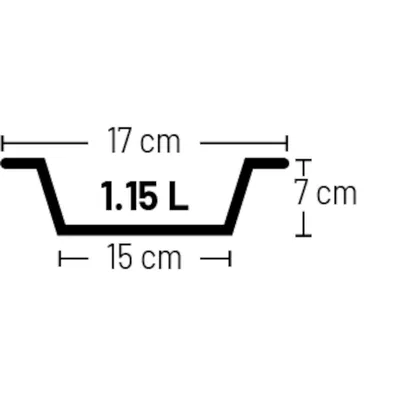 Gamelle pour eau ou nourriture a double paroi ø17 cm 1150 ml, pour chien