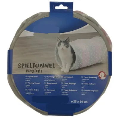 Tunnel de jeu ø25 × 50 cm,  pour chat