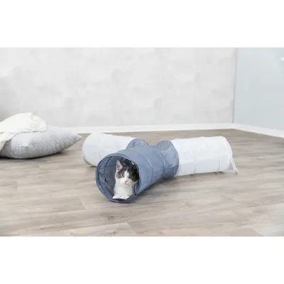 Tunnel de jeu 4 ouvertures pour chat ø 22 x 50 cm