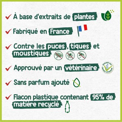HOPI Shampooing AntiOdeur et AntiPuces Chien&Chat 250ML - A base de Plantes