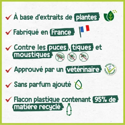 HOPI Shampooing AntiOdeur et AntiPuces Chien&Chat 250ML - A base de Plantes