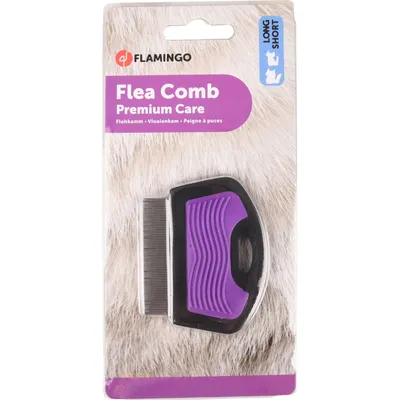 Flamingo - Peigne à puces 7 cm pour chat et chien