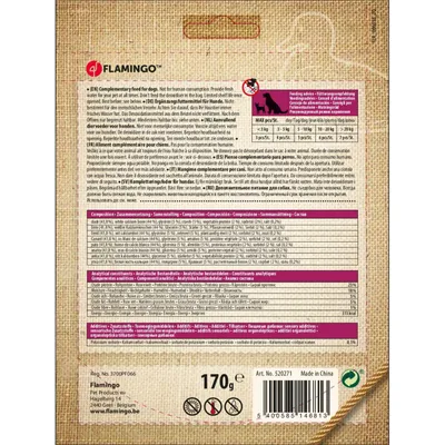 Friandise os de calcium avec canard Hapki BBQ pour chien 170 g sans gluten.