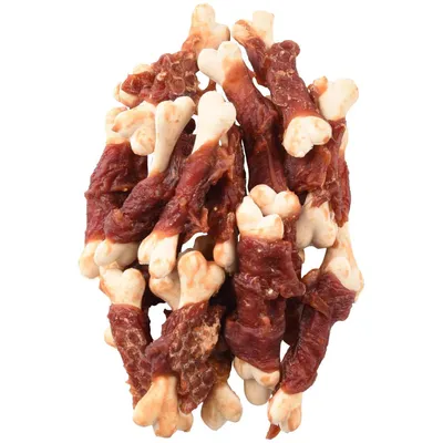 Flamingo - Friandise os de calcium avec canard Hapki BBQ pour chien 170 g s Flamingo - Friandise os de calcium avec canard Hapki BBQ pour chien 170 g s