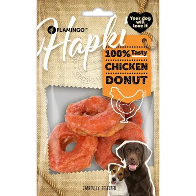 Friandises Hapki Donut avec poulet 95 g pour chien