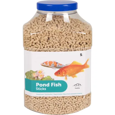 Nourriture poisson d'étang, 5 litres, Sticks 4 mm
