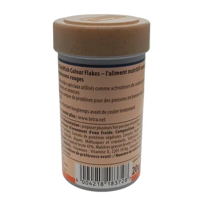 Goldfish Flocons couleur 20g - 100ml Aliment complet pour les poissons roug