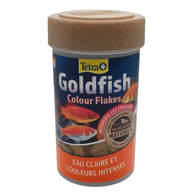 Goldfish Flocons couleur 20g - 100ml Aliment complet pour les poissons roug