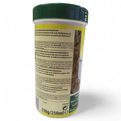 Pleco veggie wafers, aliment complet pour poissons de fond herbivores 110g/