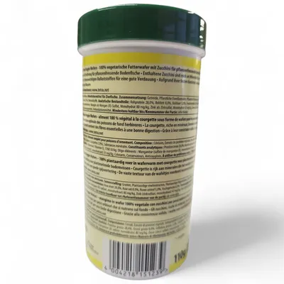 Pleco veggie wafers, aliment complet pour poissons de fond herbivores 110g/