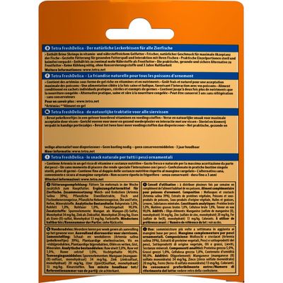 Friandises Artemias "Brine shrimps" en gel 16 sticks de 3 g Fresh Delica no
