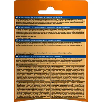 Friandises Artemias "Brine shrimps" en gel 16 sticks de 3 g Fresh Delica no