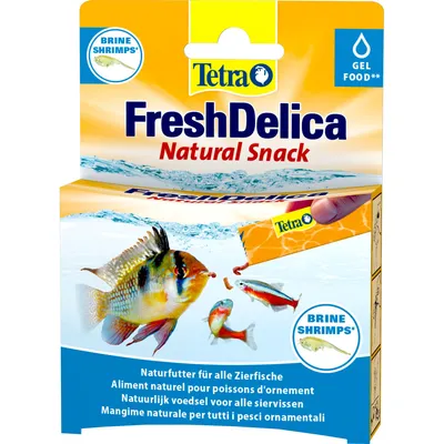 Friandises Artemias "Brine shrimps" en gel 16 sticks de 3 g Fresh Delica no