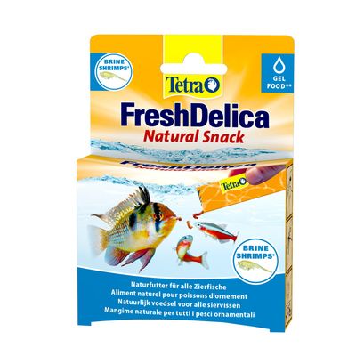 Friandises Artemias "Brine shrimps" en gel 16 sticks de 3 g Fresh Delica no