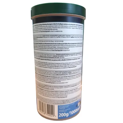 Wheatgerm Sticks 200g-1L aliments poisson saison froide Tetra Pond