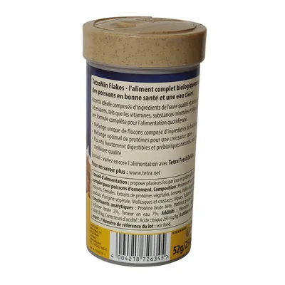 Min Flakes alimentation pour poissons d'ornement 52g/250ml
