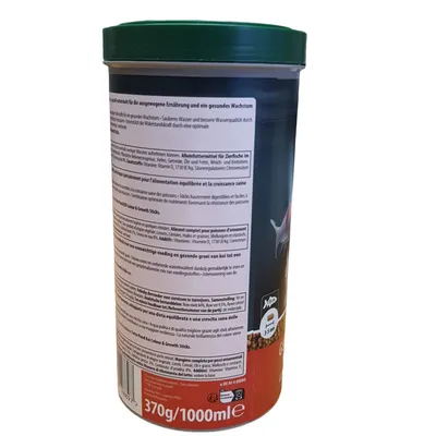 Aliment complet Koï stick junior 1 litre , 370 g pour carpes koï de bassin