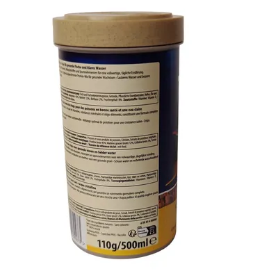 Min Crisps aliment complet pour poissons d'ornement 110g/500ml