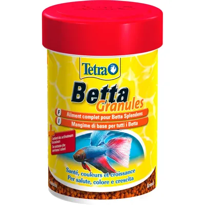 Betta granules 35 g - 85 ml pour poisson Betta Splendens