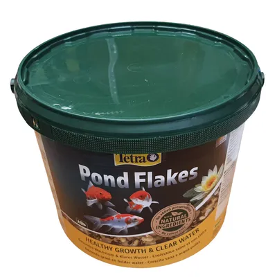 Pond Flakes seau de 10 Litres,1.8 kg aliment flottant pour poisson de bassi