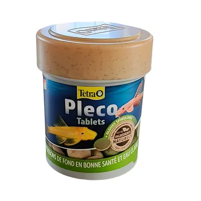 Pleco Tablets Aliment complet pour grands poissons de fond herbivores 120co