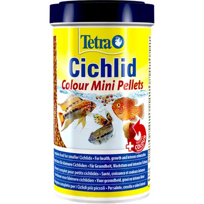 Cichlid colour mini pellets 170 g 500 ml pour poisson Cichlidés