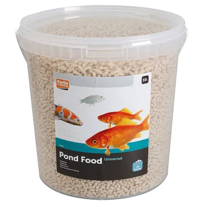 Nourriture poisson étang forme sticks seau 10 litres