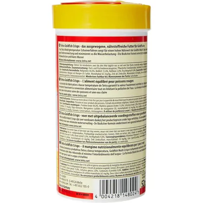 Goldfish Crisps 52g - 250ml Aliment complet pour les poissons