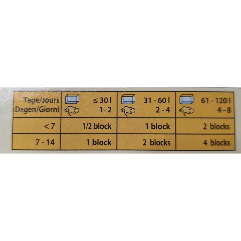Tetra - Goldfish bloc vacances  2 x 12 g. Aliment gélifié pour les poissons
