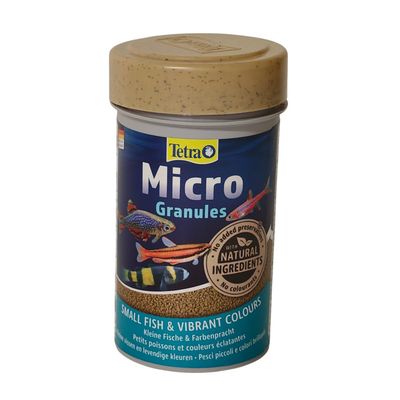 Micro granules, aliment complet pour petit poisson tropicaux 45g/100ml