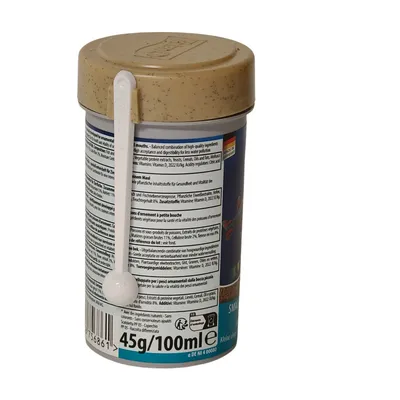 Micro granules, aliment complet pour petit poisson tropicaux 45g/100ml