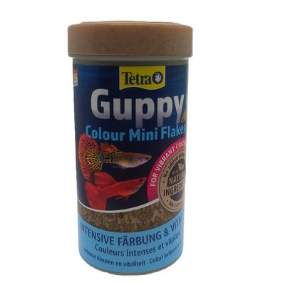 Mini flocons pour guppys et poissons vivipares avec activateurs de couleur