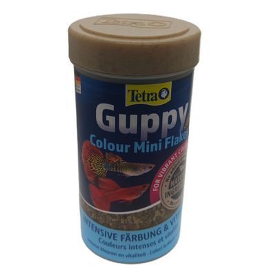 Mini flocons pour guppys et poissons vivipares avec activateurs de couleur