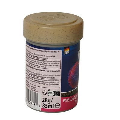 Betta Larva Sticks pour poissons combattants et tortues aquatiques 85 ml