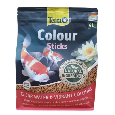 Tetra - Pond Sticks colour 8-12 mm, sac 4 litres 750g, TETRA pour poisson d Tetra - Pond Sticks colour 8-12 mm, sac 4 litres 750g, TETRA pour poisson d