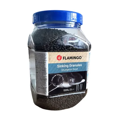 Flamingo - Nourriture pour esturgeons, 2 litres,  3 mm poisson esturgeons