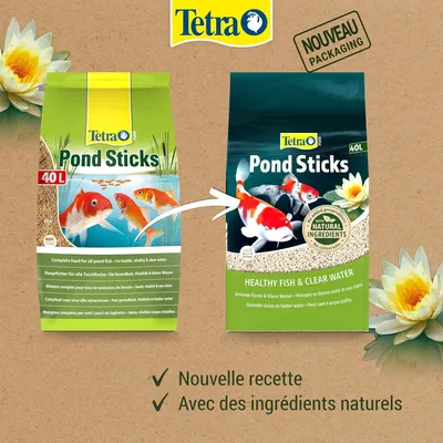 pond sticks 40 Litres pour poissons de bassin 4.2 kg