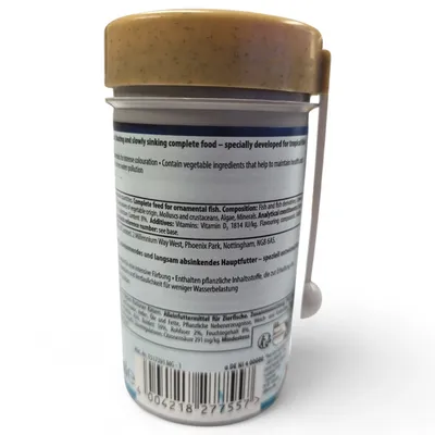 Micro crips aliment complet pour petit poisson tropicaux 39g/100ml