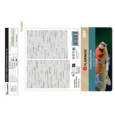Flamingo - Nourriture poisson d'étang en sticks, 35 litres  soit 3 kg