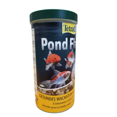 Pond Flakes pot de 1 Litre, 180 g aliment flottant pour poissons
