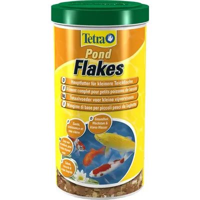 Pond Flakes pot de 1 Litre, 180 g aliment flottant pour poissons