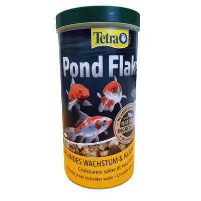 Pond Flakes pot de 1 Litre, 180 g aliment flottant pour poissons